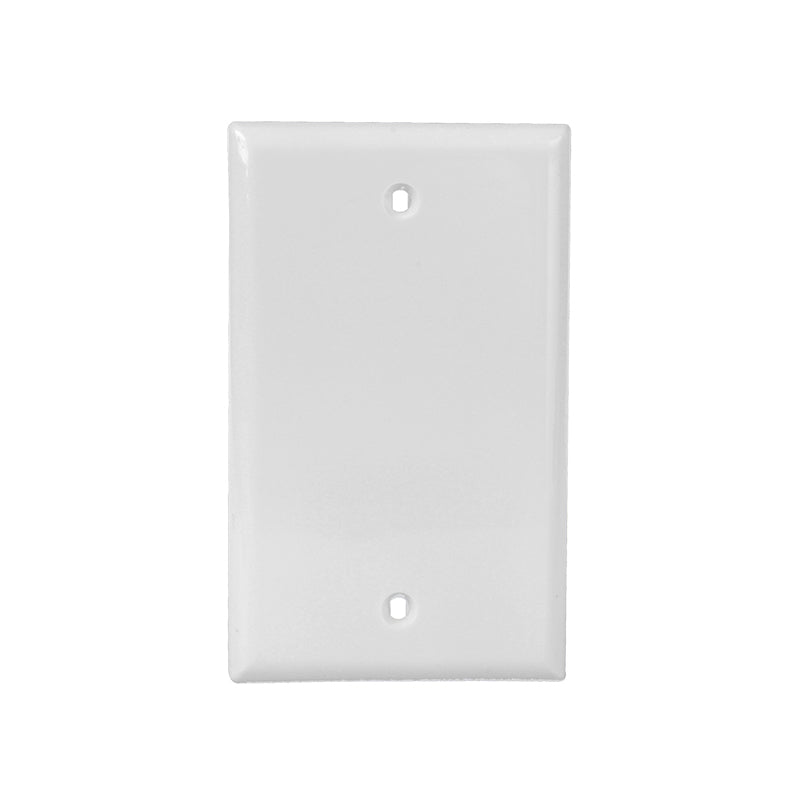 Midway Size 1-gang Plastic Blank Wall Plate