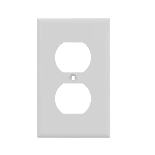 Midway 1-gang Plastic Duplex Outlet Wall Plate