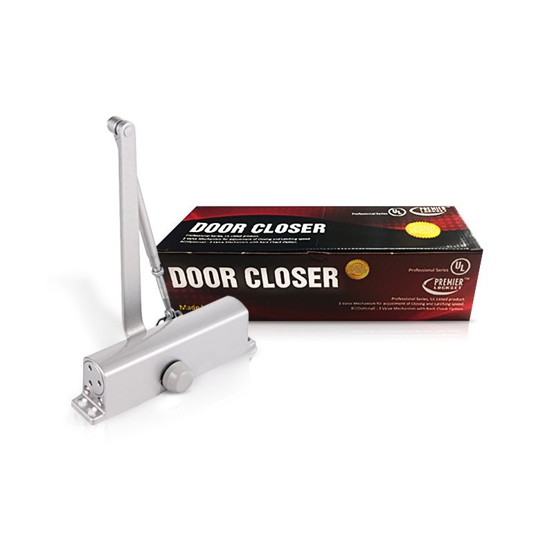 DC-Door Closer-Aluminum-Adjustable 2 Valves Mechanism-UL Listed