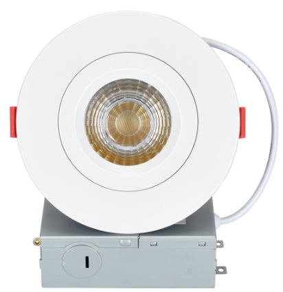 JC-360D. 4" LED Gimbal Downlight Round. 9W-AC120V-3CCT