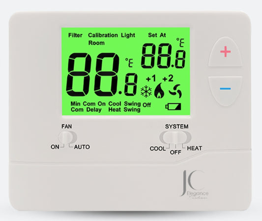 JC-AC701 Heat / Cool Digital Non-Programable Thermostat