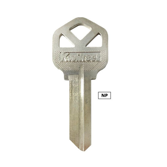 KW1 Key Blanks - Nickel Plated