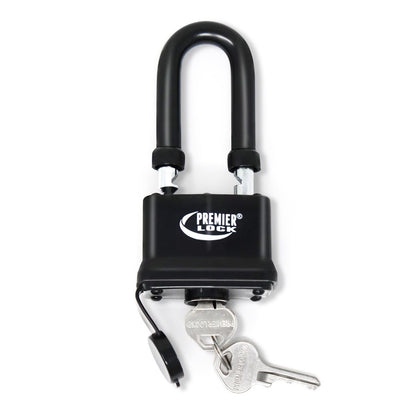 LAP04LJ-Premier 2" Laminated Padlock Fully Black Jacketed