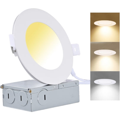 JC-YG008. 4" LED Slim Panel Round Light. 9W-AC120V-5CCT