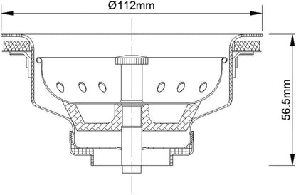 Kitchen Sink Drain Assembly with Strainer Basket & Stopper