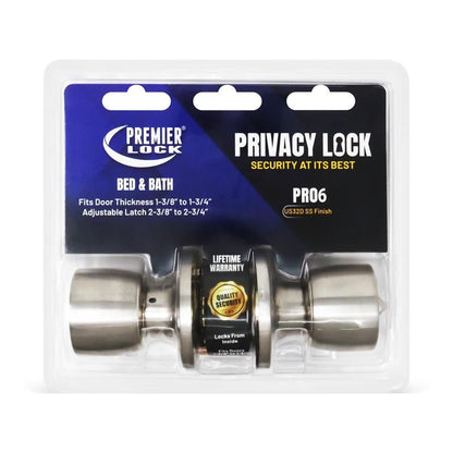 PR06-Premier Stainless Steel Privacy Knob